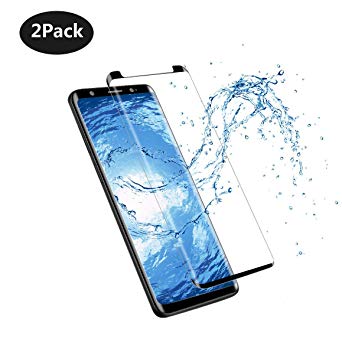 [2Pack] Galaxy Note 8 Screen Protector Tempered Glass,[Case Friendly][9H Hardness] Updated Version 3D Curved Screen Protector for Samsung Galaxy Note 8 (2Pack)