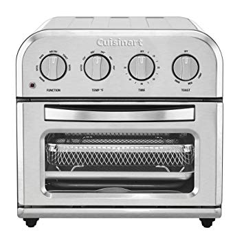 Cuisinart TOA-28 Compact AirFryer Toaster Oven Air Fryer, 12.5" x 15.5" x 11.5", Silver