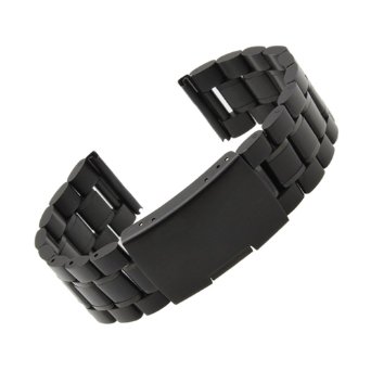 Huawei Watch Band, Threeeggs Stainless Steel Watch Strap Bracelet for Huawei Smart Watch (Black)
