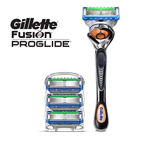 Gillette Fusion Proglide Men's Razor Handle   4 Refills