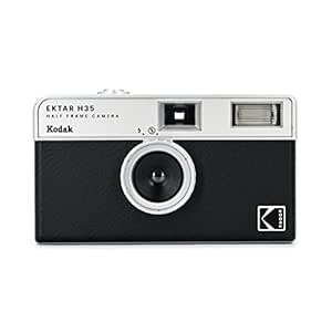 KODAK EKTAR H35 Half Frame Film Camera, 35mm, Reusable, Focus-Free, Lightweight, Easy-to-Use (Black) (Film & AAA Battery are not Included)