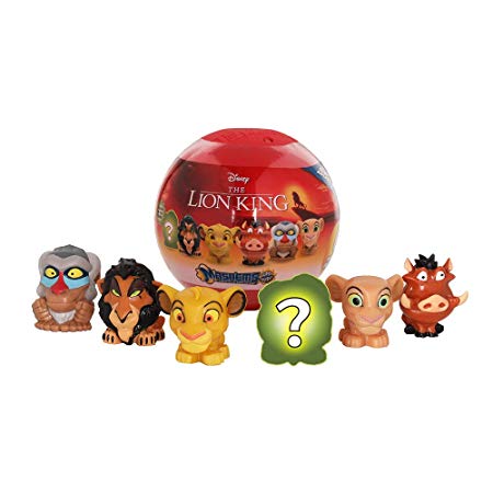 Basic Fun Mash'ems Super Sphere - Lion King Series 1 - Squishy Collectible – 6 Pack Includes 1 Ultra Rare Glow in The Dark Character - Amazon Exclusive