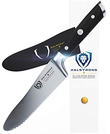 DALSTRONG Gladiator Series Sandwich Knife - 6" Ultimate Utility Knife and Spreader - German HC Steel -Guard Included