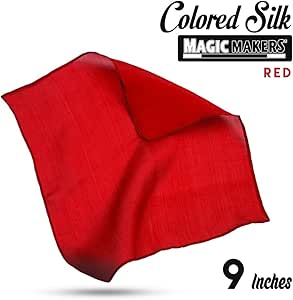 Magic Makers Professional Grade 9 Inch Magician's Silk - Red