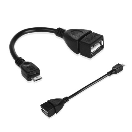 Fintie Micro USB Host OTG Cable - Micro USB B/Male to USB2.0 A/Female OTG Host Cable for Samsung, Google, HP, Dragon, Verizon Ellipsis, Nextbook, LG G Pad, Winbook, ASUS, Dell and all OTG compatible devices