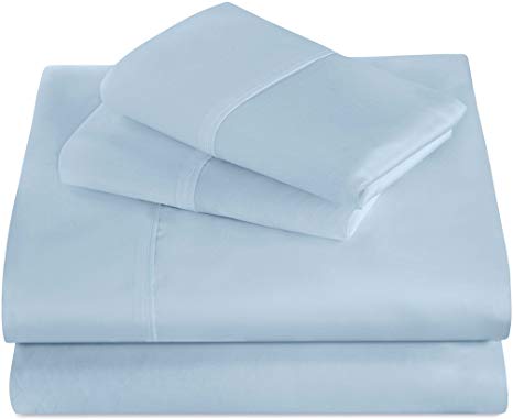 Divatex Home Fashions 400 Thread Count Super Soft Sheet Sets, Queen, Blue