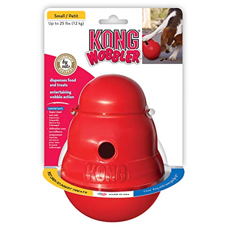 KONG Wobbler Treat Dispensing Dog Toy, Small