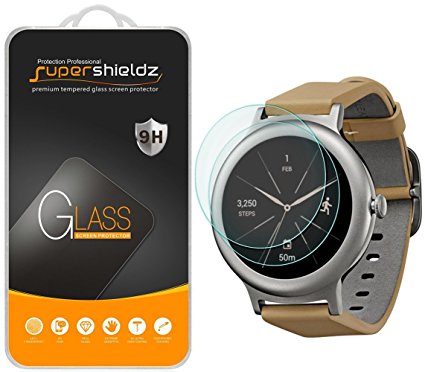 [2-Pack] Supershieldz for LG Watch Style Tempered Glass Screen Protector, (Full Screen Coverage) Anti-Scratch, Bubble Free, Lifetime Replacement Warranty