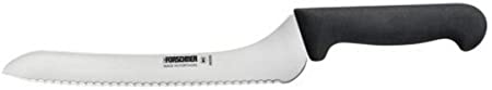 Victorinox Fibrox Pro Black Chef's - Serrated 9" Offset Blade 1½" width at handle, Multi