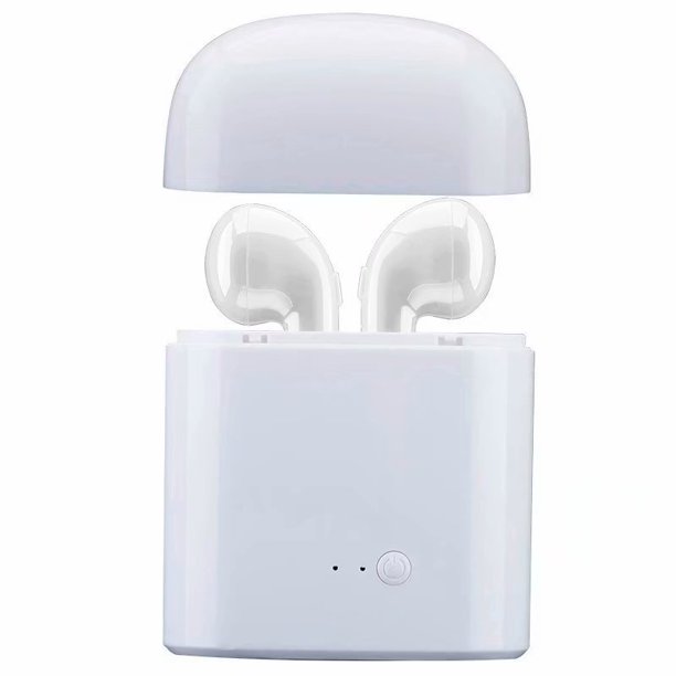 VicTsing HBQ I7 TWS Twins Wireless Earbuds Mini Bluetooth Headset Earphone with Charging Case for iPhone X 8 7 6s 6 Plus SE Samsung Galaxy and other cellphones (White)