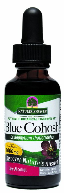 Natures Answer Blue Cohosh Root with Organic Alcohol 1-Fluid Ounce