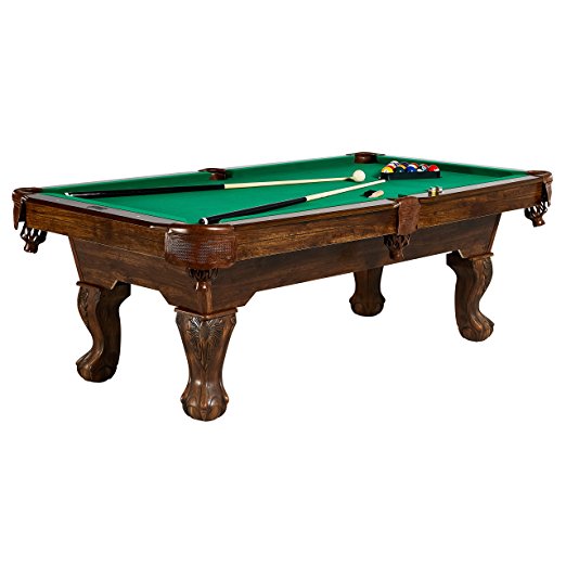 Barrington Claw Leg Billiard Table Set with Cues Rack Balls and Chalk (22 Pieces)