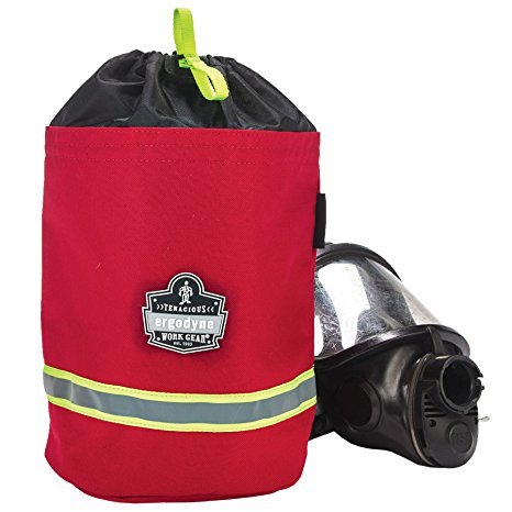 Ergodyne Arsenal 5080L Fireman's SCBA Respirator Firefighter Mask Bag for air pack with Fleece Lining