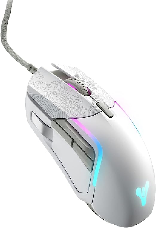 SteelSeries Rival 5 Destiny 2 Limited Edition Wired 9-Button 85g Gaming Mouse - Prism 10-Zone RGB Illumination - 18,000 CPI TrueMove Air Optical Sensor
