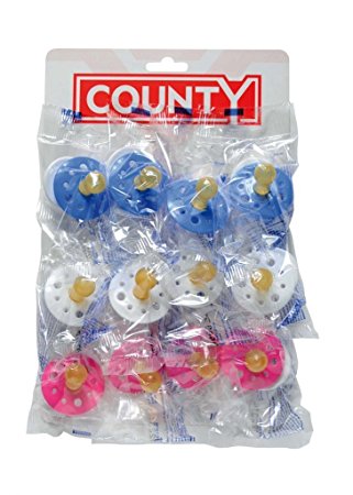 County Sales Baby Soothers Dummies Pacifiers Pack of 12 Cheap Bulk Deal Fast DEL