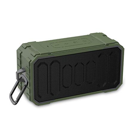 Bluetooth Speakers, BYZ 10W Dual-Driver IPX6 Water-Resistant 6-Hour Playtime Portable Outdoor Wireless Speaker with Built-in Mic, Premium Bass for Phone, Android, Pool, Beach