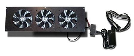 Coolerguys Cabcool1203 Three 120mm Fan Cooling Kit w/thermal control for Cabinet or Home Theaters