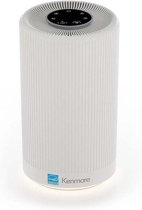 Kenmore PM1005 Air Purifier with H13 True HEPA Filter, Covers Up to 850 Sq.Foot, 25db SilentClean 3-Stage HEPA Filtration System for Office & Bedroom