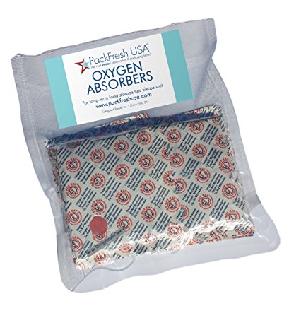 2000cc Oxygen Absorbers for Dehydrated Food and Emergency Long Term Food Storage - 10