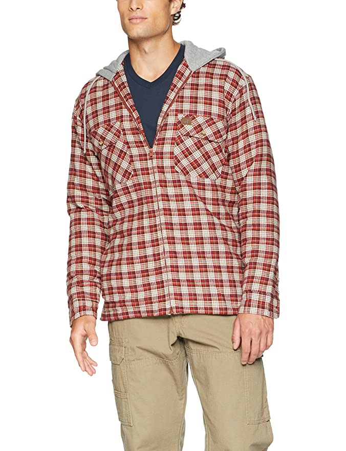 Wrangler Riggs Workwear Men's Hooded Flannel Work Jacket