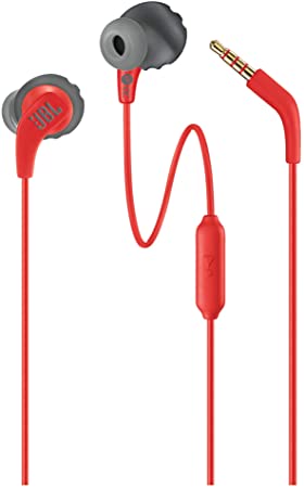 JBL Endurance Run Sweat-Proof Sports in-Ear Headphones with One-Button Remote and Microphone (Red)