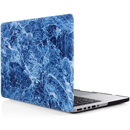 iDOO Matte Print Hard Case for MacBook Pro 13 inch Retina without CD Drive Model A1425 and A1502 Blue Marble