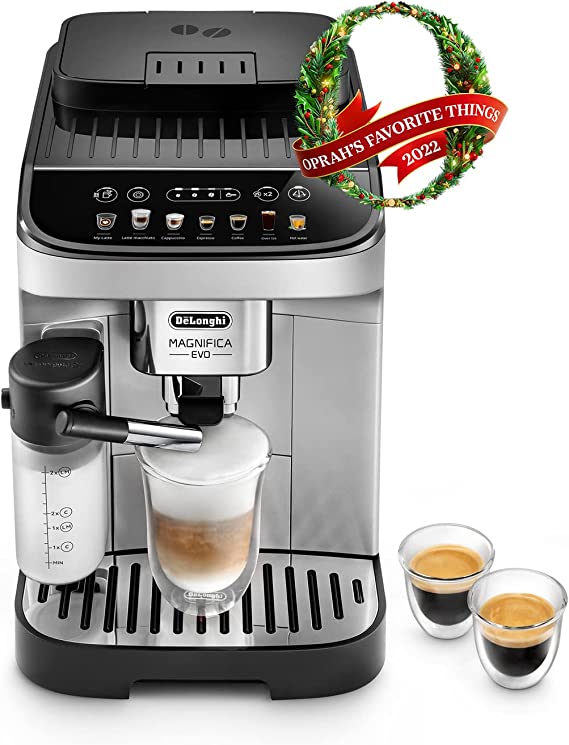 De'Longhi ECAM29084SB Magnifica Evo with LatteCrema System Coffee and Espresso Machine, Silver