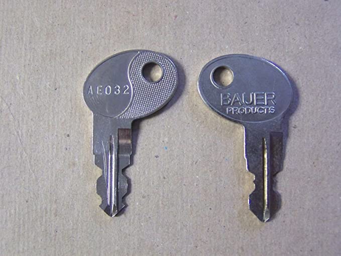 Bauer 2 OEM AE Camper Keys Cut to Your Code AEOO1-060