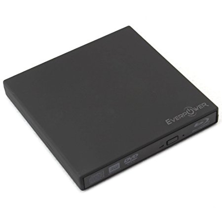 Brand New Everpower Slim USB 2.0 External Blu-Ray BURNER / CD/DVD-RW Burner Drive - Black