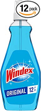 Windex Glass Cleaner with Sprayer, 12 fl oz (Pack of 12)