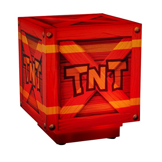 Crash Bandicoot Tnt Light | Exploding Crate Sound When Switched On/Off | great LED Night Light Mood Lamp Ideal for Kids Bedrooms, Office or Home Light (Nintendo Switch//PS4)