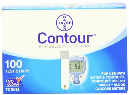 Bayer Contour  Blood Glucose 100 Test Strips