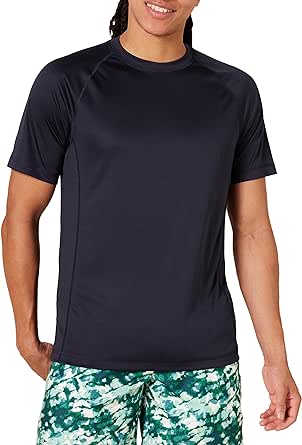 Amazon Essentials Herren Kurzärmeliges, Schnell Trocknendes Bade-T-Shirt