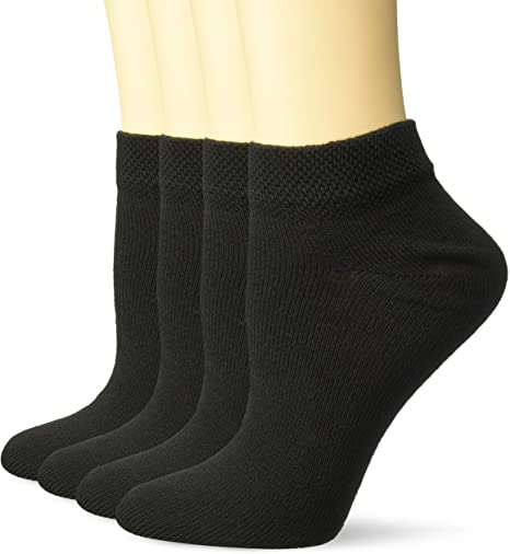 Dr. Scholl's Women's 4 Pack Diabetic & Circulatory Non-Binding Low Cut Socks