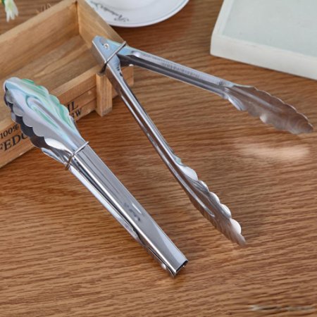XShine Stainless Steel Food Tongs, Kitchen Tool, Buffet Cooking Tool, Anti Heat, BBQ Clip, Kitchen Clamp, Barbecue Tongs