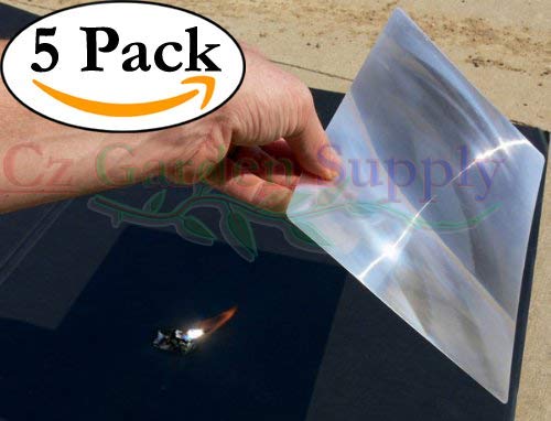 8.3" x 11.75" Large Premium Grade Fresnel Lens Full Page Magnifier - Fire Starter • Solar Oven • DIY Projection TV Plans by Cz Garden Supply (5 Pack)