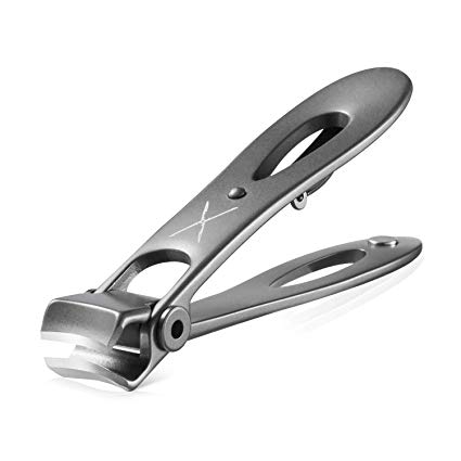 [2018 Upgraded] Nail Clippers Toenail and Fingernail Clipper Men Stainless Steel Heavy Duty Extra Large Nail Cutter Wide Jaw Opening opove X3S(Space Gray) - Amazon Vine