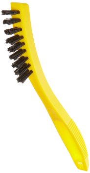 Rubbermaid Commercial FG9B5600BLA Tile and Grout Brush, Plastic Bristles, Black