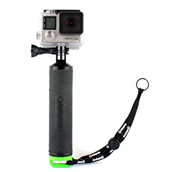 LOTOPOP Waterproof Floating Hand Grip Tripod for Gopro Hero 5 3  4 Session 3 Handle Mount Accessories and Water Sport Pole for GeekPro 3.0 and ASX Action Pro Cameras Action Camera Accessories-Green