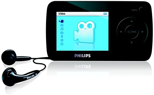 Philips SA60 4 GB Flash Video MP3 Player with FM Tuner (Black)