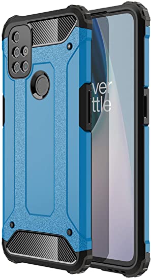 DAMONDY Case for OnePlus Nord N10 5G,Military Grade Drop Dual Layer Hard PC Back Full Body Protective Shockproof Cover Case for OnePlus Nord N10 -Blue