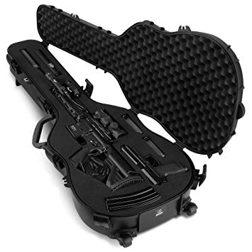 Savior Equipment Tactical Discreet Rifle Carbine Shotgun Pistol Gun Carrier Ultimate Guitar Case - Fit Up to 45" Firearm, Concealed Carry, Lockable Design