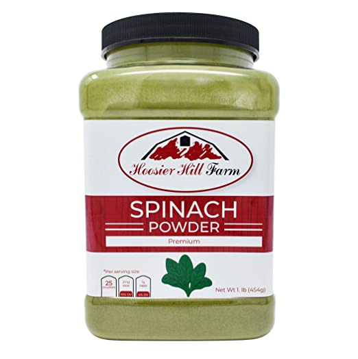 Spinach Powder Natural (454 Grams) Superfood Ingredient by Hoosier Hill Farm