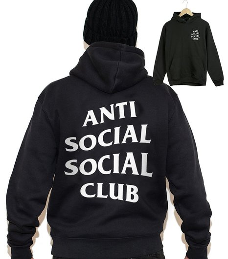 Anti social social club hoodie as worn by Kanye West yeezy