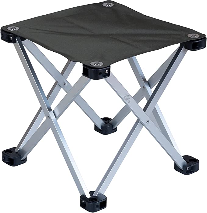 iClimb Ultralight Compact Camping Folding Stool with Carry Bag, Two Size (1, S)