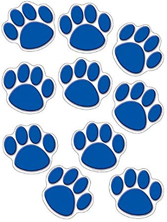 Teacher Created Resources Accents, Blue Paw Print (4275)