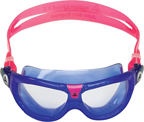 Aquasphere SEAL Kids (Ages 3 ) Swim Goggles, Made in ITALY - Wide Vision, Comfort, E-Z Adjust, Anti Scratch & Fog, Leak Free