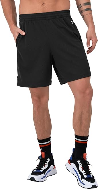 Champion Men's Shorts, Lightweight Attack Shorts, Men's Mesh Shorts With Pockets, 7"