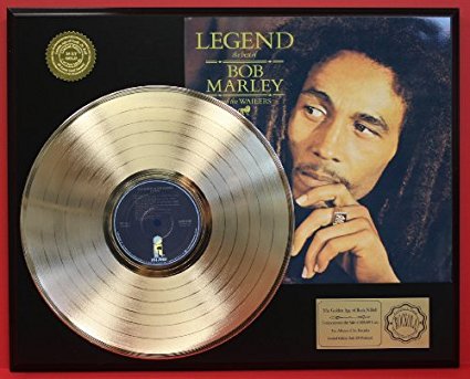 Bob Marley "Legend" 24Kt Gold LP Record LTD Edition Display