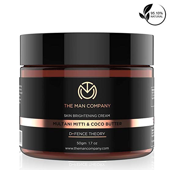 The Man Company Brightening cream for Face with Multani Mitti and Coco Butter, 50 g